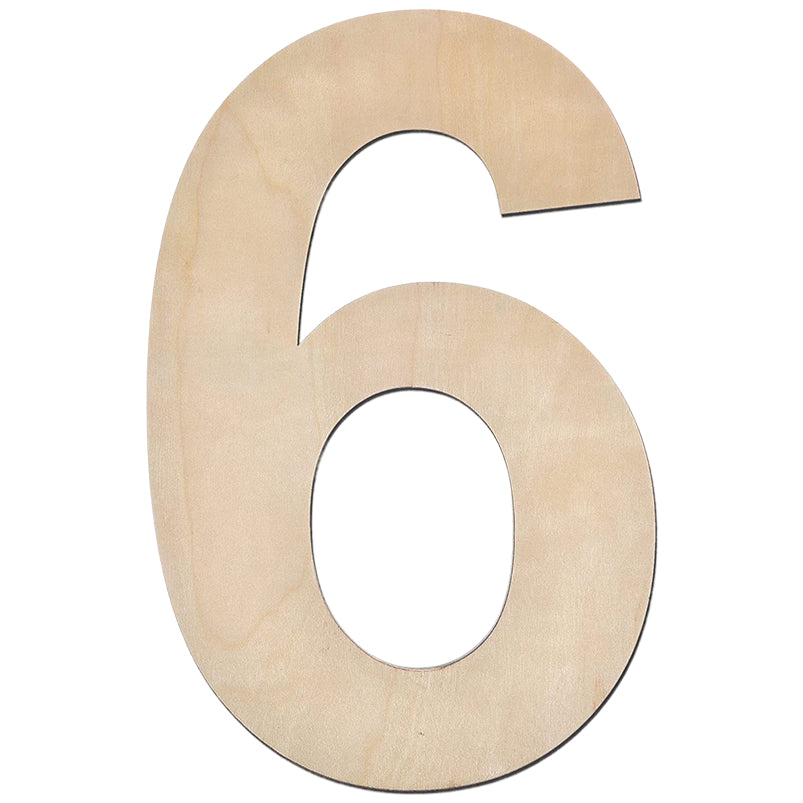 17 Inch Large Unfinished Wooden Letters and Numbers for Crafts and Home Event Decorations
