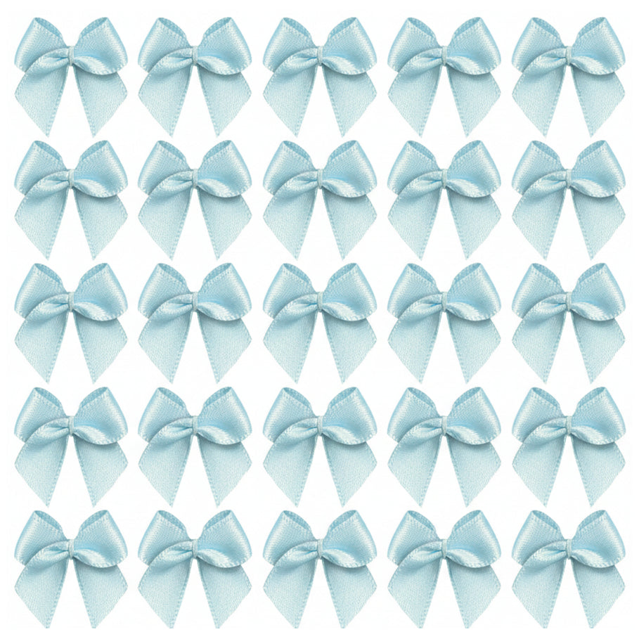 1 Inch Mini Satin Ribbon Bows for DIY Crafts Wedding Decor and Gift Box Decoration