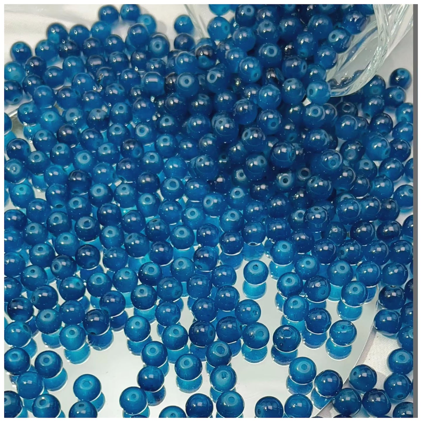 8mm Natural Rose Quartz Gemstone Round Beads for Jewelry Making, Pack of 100