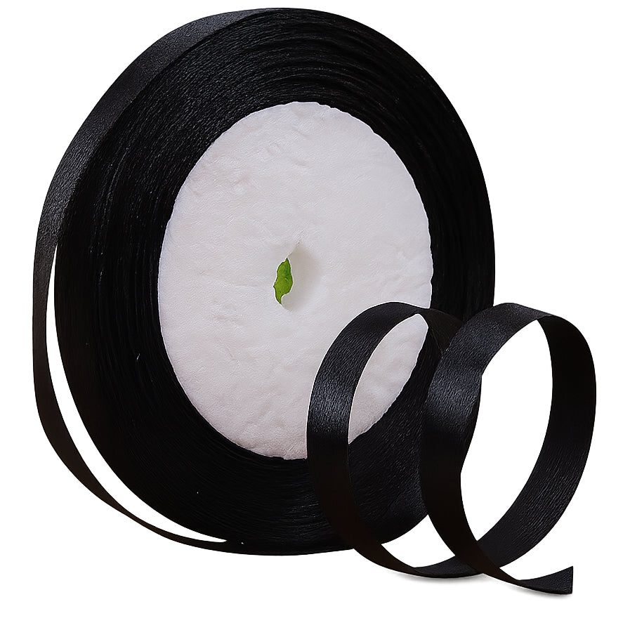 Satin Ribbon 3/8 Inch Wide Single Face Polyester Roll 23 Yards for Crafts and Decoration