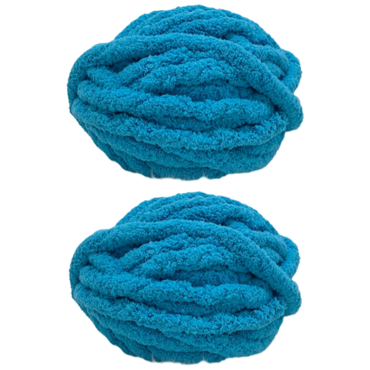 Jumbo Chunky Chenille Yarn for Knitting Crochet Weaving Blankets and DIY Craft Projects 250 Grams/8.82oz 29.53 yards, Pack of 2