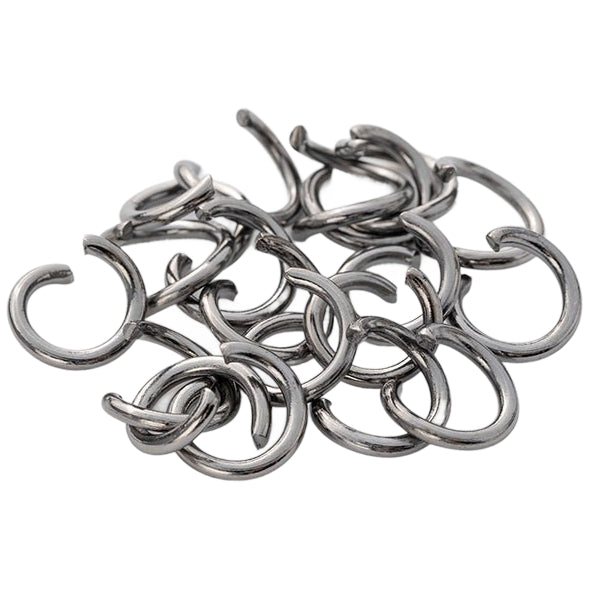 Open Jump Rings Iron for Jewelry Making Keychains Necklace Repair and DIY Crafts, Pack of 600