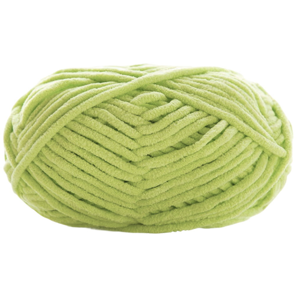 Super Bulky Chenille Velvet Yarn – Size 6 Fluffy Plush Yarn for Crocheting, Amigurumi, and Baby Blankets, 100g/3.53oz 120 yards