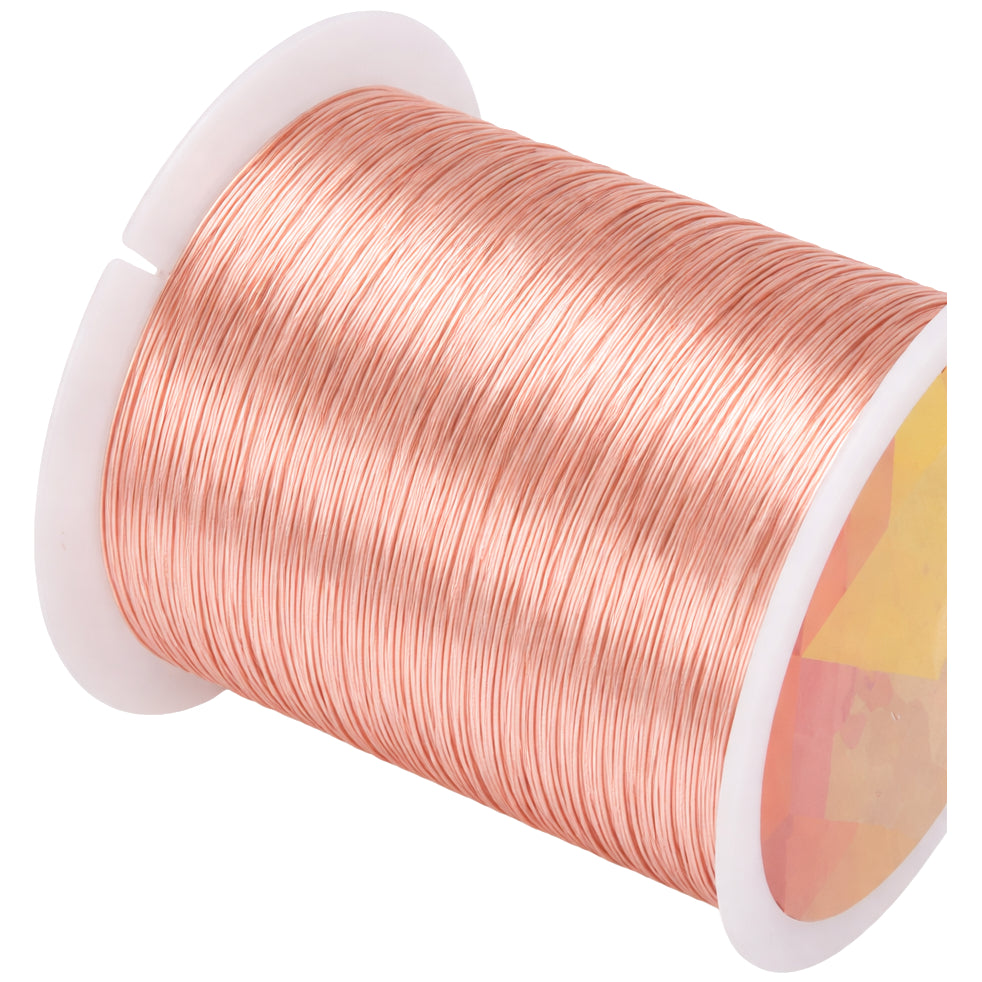 Copper Wire 328 Feet Tarnish Resistant Jewelry Wire for Beading Wrapping and DIY Crafts