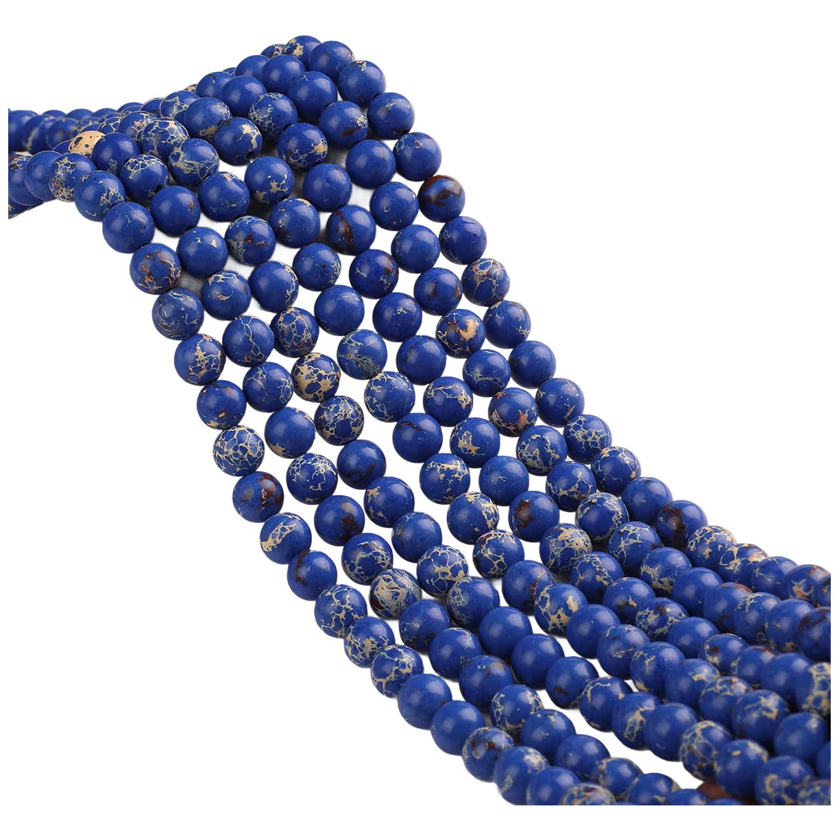 Natural Agate Round Gemstone Beads Polished Stone Loose Beads for Jewelry Making 15 Inch Strand