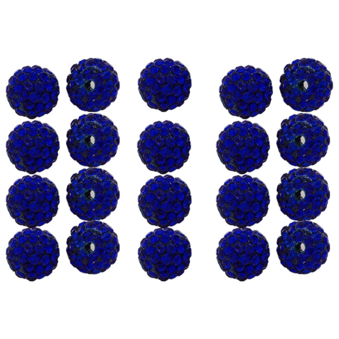 10mm White Rhinestone Beads for Jewelry Making Round Disco Crystal Beads for DIY Bracelets, Earrings and Necklaces