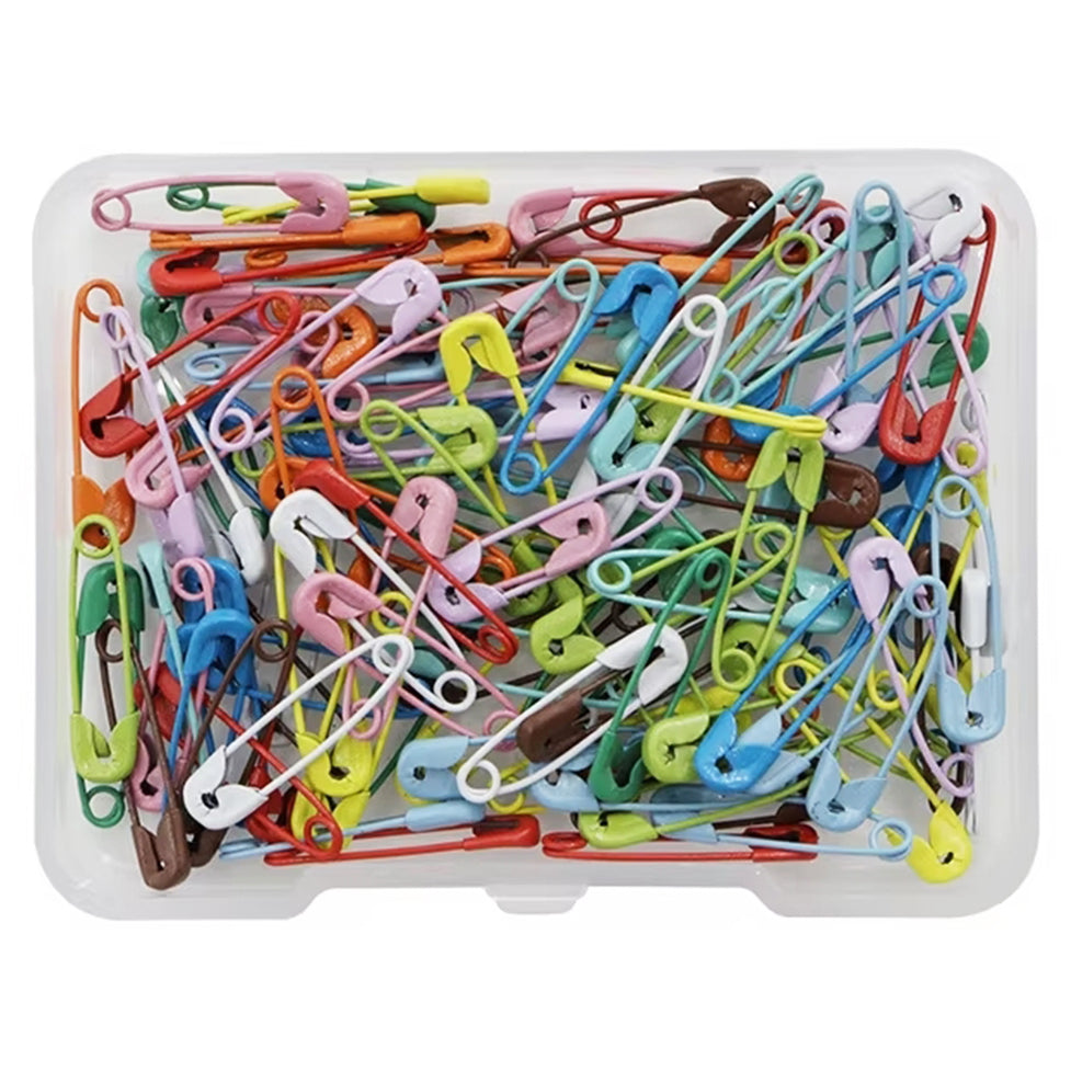 120Pcs Mini Safety Pins 19mm for Sewing, Tagging, Crafts, Jewelry Making, and Clothing Repairs