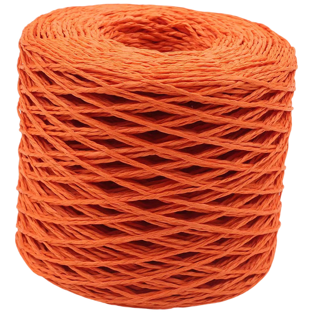 Colorful Double Strand Raffia Paper Rope 200m for DIY Hats, Bags & Crafts, 110 Grams/3.88oz 218.72 yards