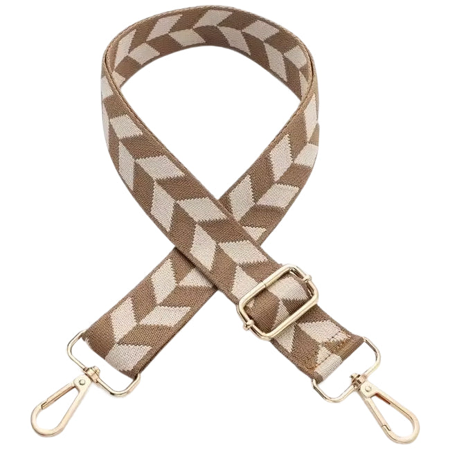 Adjustable 11-Inch Wide Stripe Purse Strap Replacement for Crossbody Handbags and Shoulder Bags