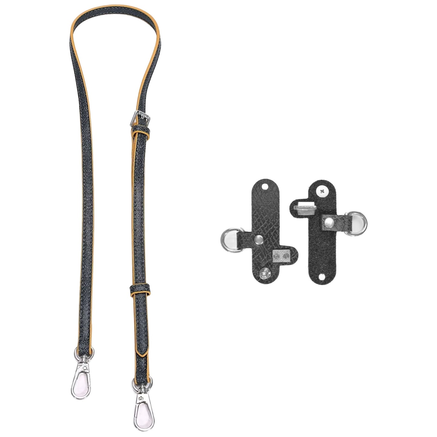 Adjustable Leather Crossbody Shoulder Strap Replacement Conversion Kit for Mini Pouch Bags 94–124cm