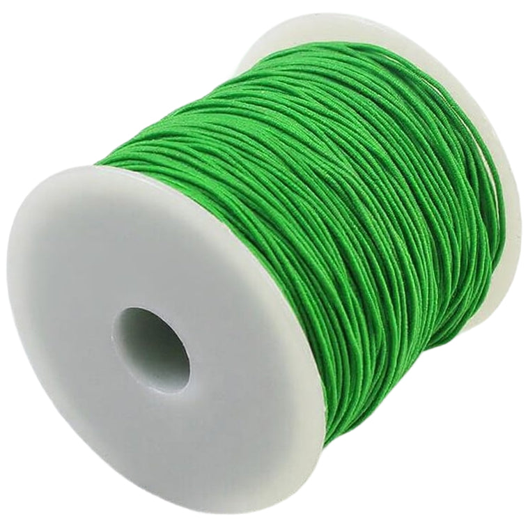100m by 1mm Round Elastic Cord Polyester Rubber Stretch String for Jew ...