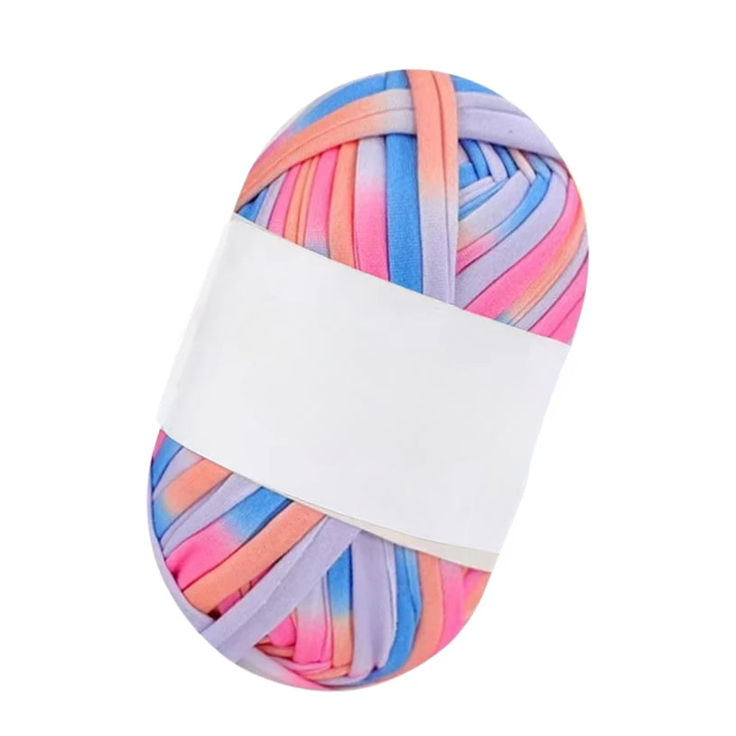 Polyester T-Shirt Yarn for Crochet Bags, Baskets, Coasters, and Crafts, 100g/3.53oz 48 Yards