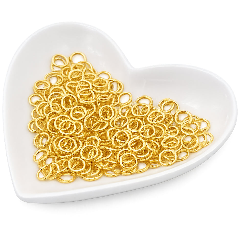 Open Jump Rings for Jewelry Making Earrings and Keychains for Crafts Repair Supplies, Pack of 300