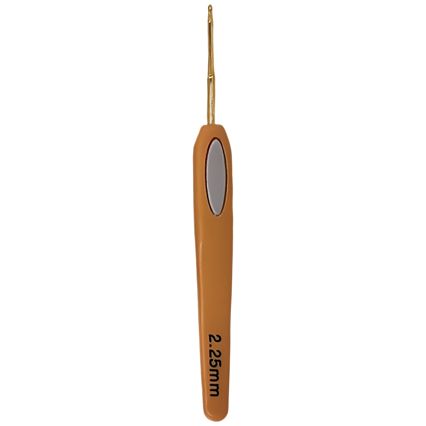 Soft Touch Steel Crochet Hooks with Ergonomic Orange Grip for Lace Crochet Thread Work and DIY Crafts