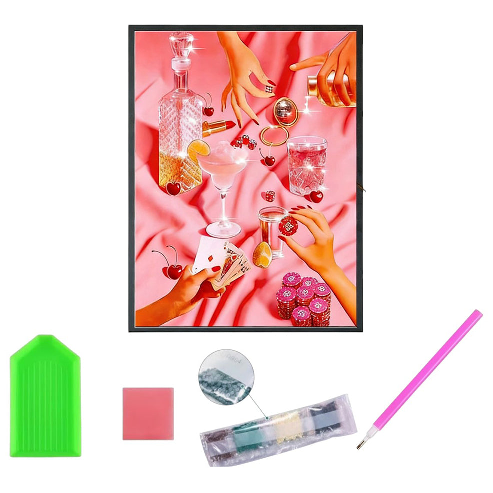 5D Full Drill Diamond Painting Kit 30x40cm HD Canvas with Tools for DIY Wall Decor Gift Crafts