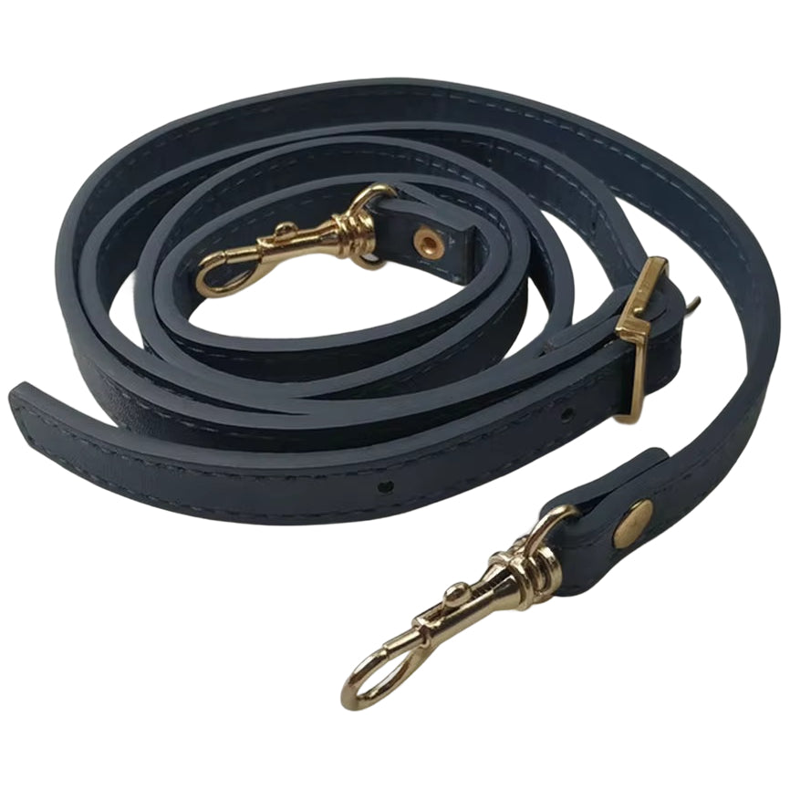 Adjustable Leather Crossbody Purse Strap Replacement 43-47 Inch Handmade Thin Shoulder Bag Strap