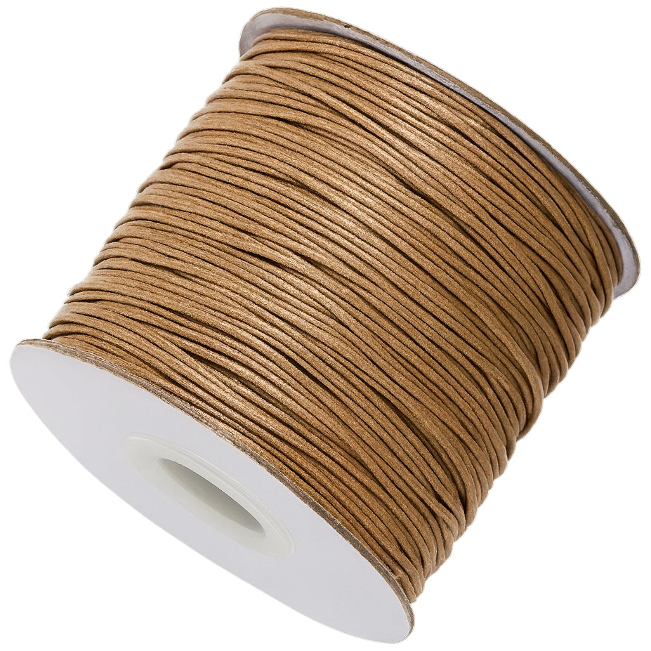 1mm Cotton Waxed Cord 175 Yards String for Jewelry Making, Beading, and Bracelets