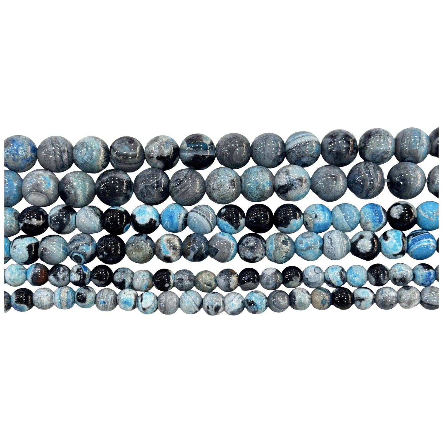 Natural Hematite Gemstone Round Beads 15 Inch Strand for Jewelry Making and Craft Design