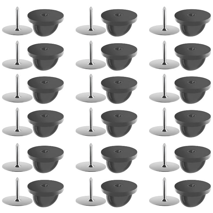 Rubber Butterfly Clutch Pin Backs 9mm x 10mm for Lapel Enamel Pins Badges and Jewelry Making