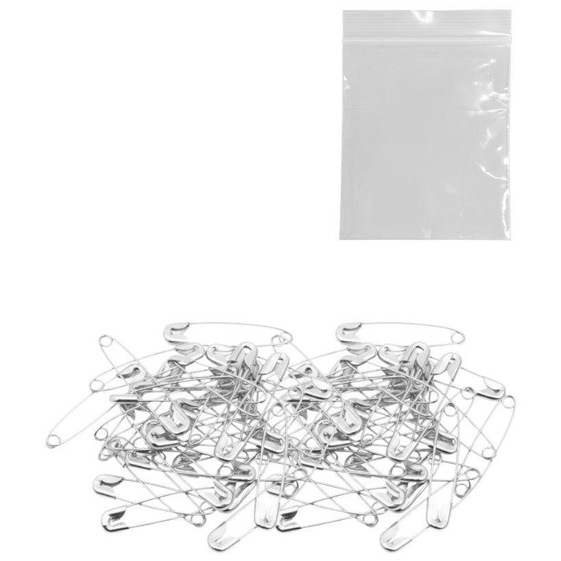 Safety Pins Nickel Plated Steel Rust Resistant Bulk Set for Clothes Sewing Crafts and Art Use