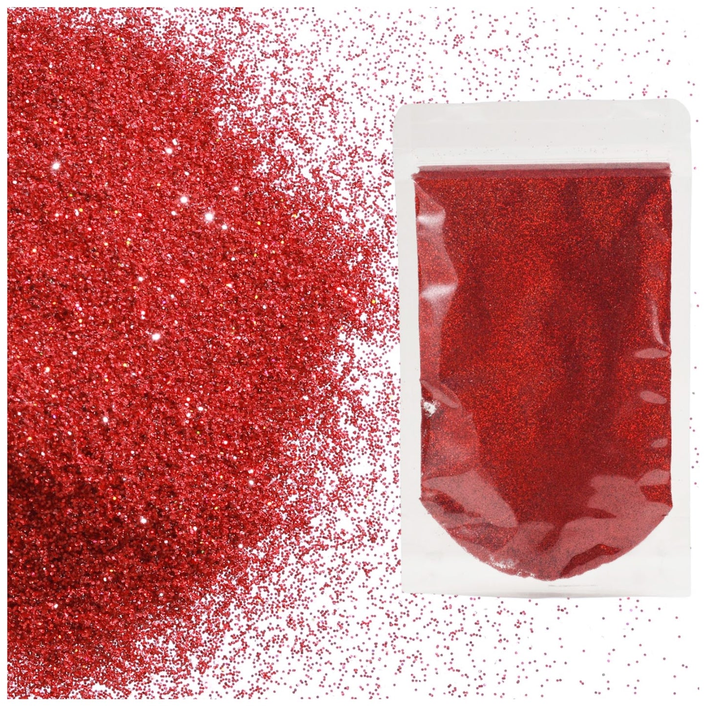 Holographic Fine Glitter 2mm 1/128 for Crafts Resin Jewelry Keychains and Party Decorations