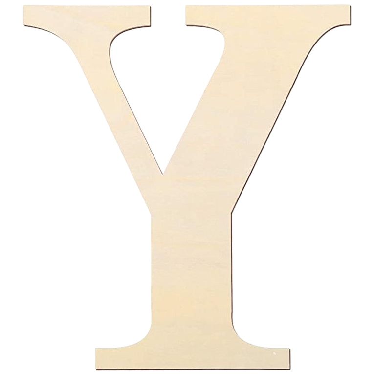 17 Inch Large Unfinished Wooden Letters and Numbers for Crafts and Home Event Decorations