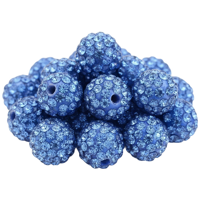 10mm White Rhinestone Beads for Jewelry Making Round Disco Crystal Beads for DIY Bracelets, Earrings and Necklaces