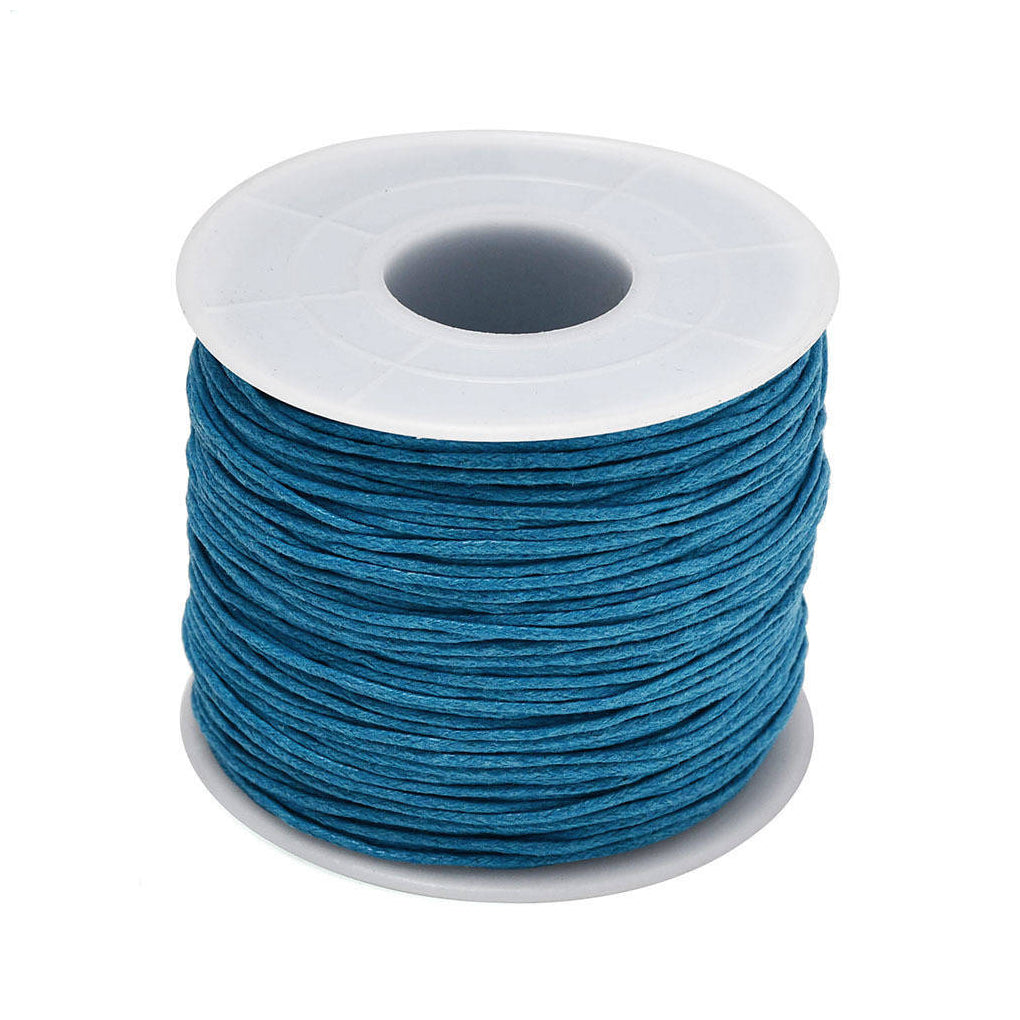 1mm 76.55 Yards Waxed Cotton Cord String for Beading, Macrame, Bracelet, and Necklace Making