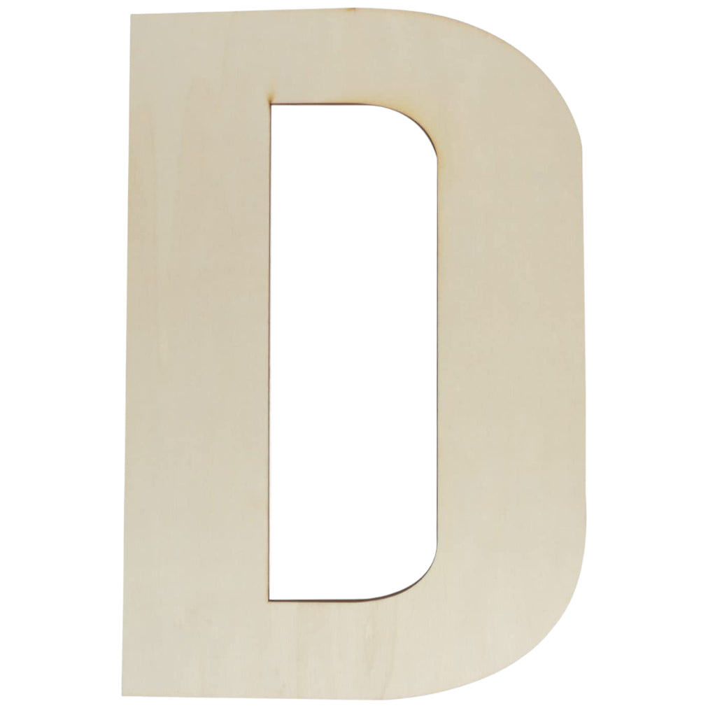 Unfinished Wooden Letter Style Surface for DIY Arts Crafts Home Decor Projects