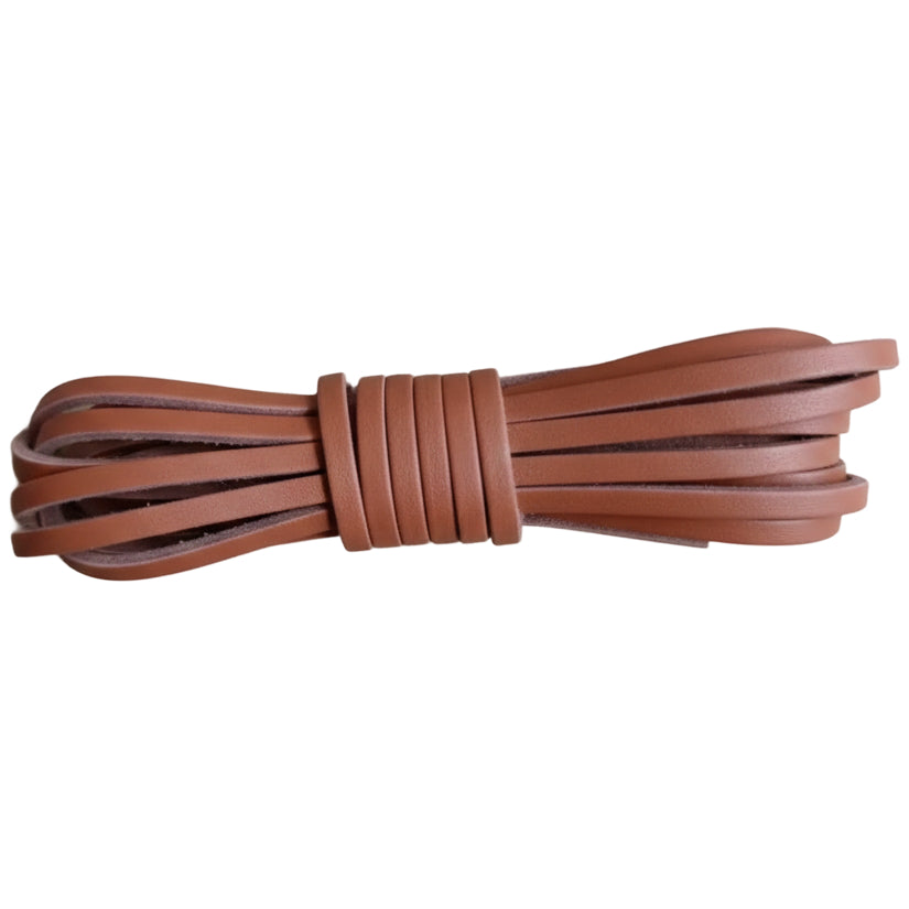 Flat Genuine Leather Cord Strip for Jewelry Braiding Crafts Shoelace Repair Sewing and Leatherworking Projects