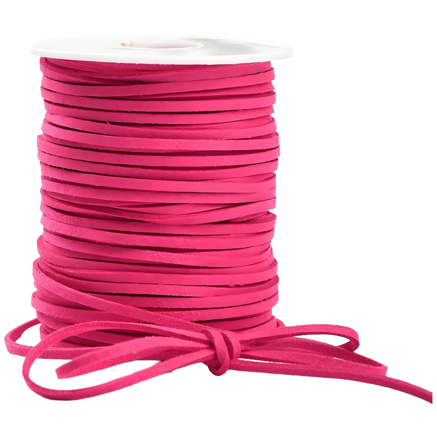 Faux Suede Leather Cord 50 Yards Flat Lace String for Jewelry Making Bracelets Crafts and DIY Projects