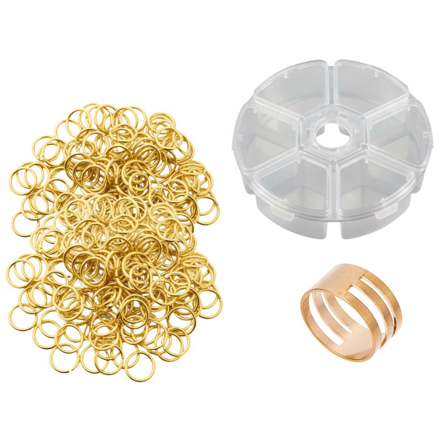 Stainless Steel 18 Gauge Jump Rings Open Connector Rings for Jewelry Making, Chainmail, Keychains and DIY Crafts