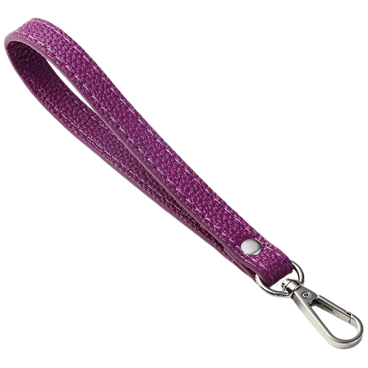 PU Leather Wristlet Strap with Metal Clasp, Replacement Hand Strap for Wallets, Purses, Clutches, and Keys