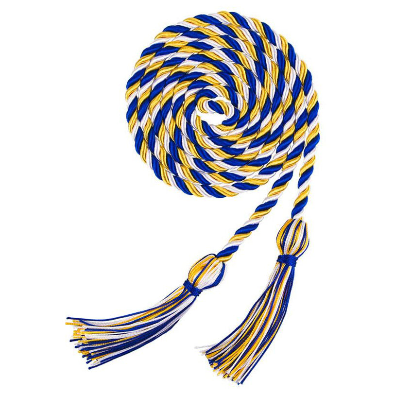 67 Inches Gold Graduation Cords for 2025 Ceremonies Braided Style Honor Tassel Rope