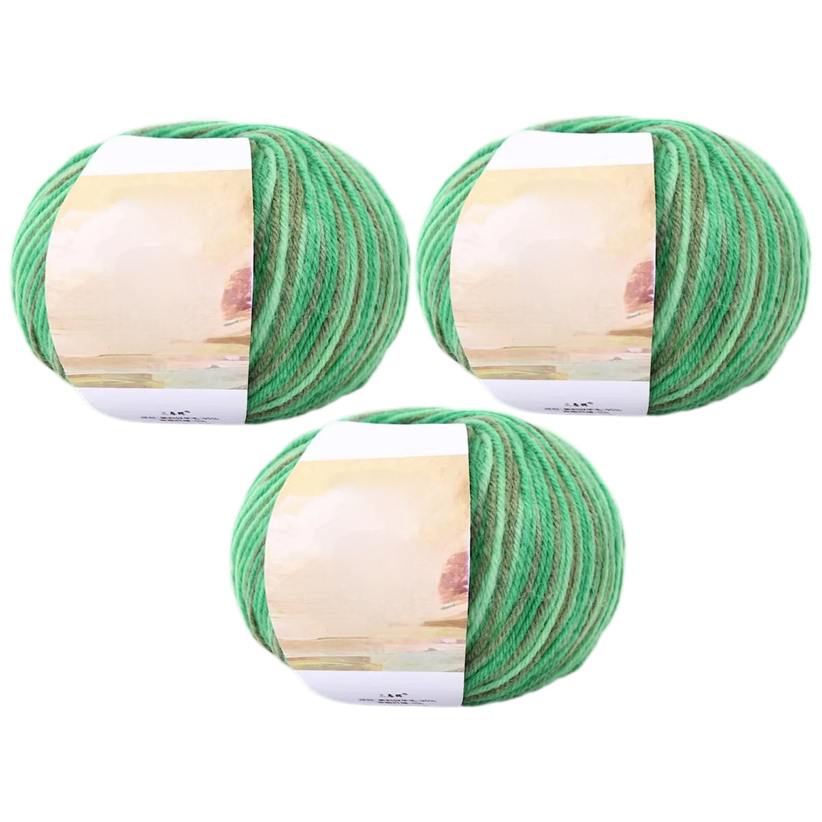 Superwash Wool Yarn, 50grams per Roll DK Weight for Knitting, Crocheting, and Soft Craft Projects, 150 Grams/5.29oz 327 yards, Pack of 3
