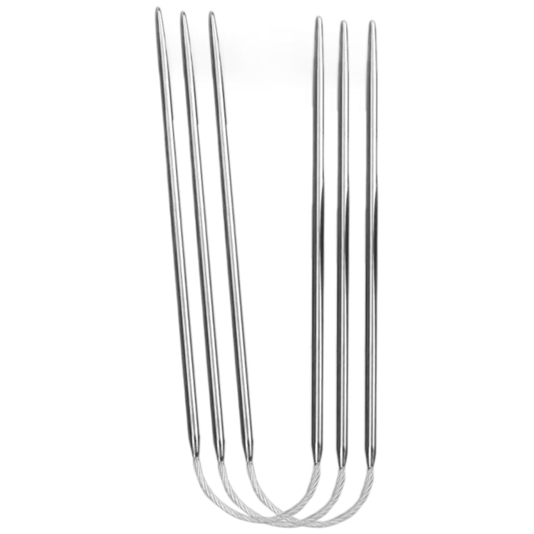 3pcs Double Pointed Stainless Steel Knitting Needles Set for Knitting Socks, Cuffs, and Hats
