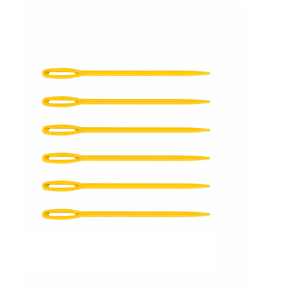 Multicolor Plastic Yarn Needles for Crocheting, Sewing, Weaving, and Needlepoint Crafts, Pack of 6