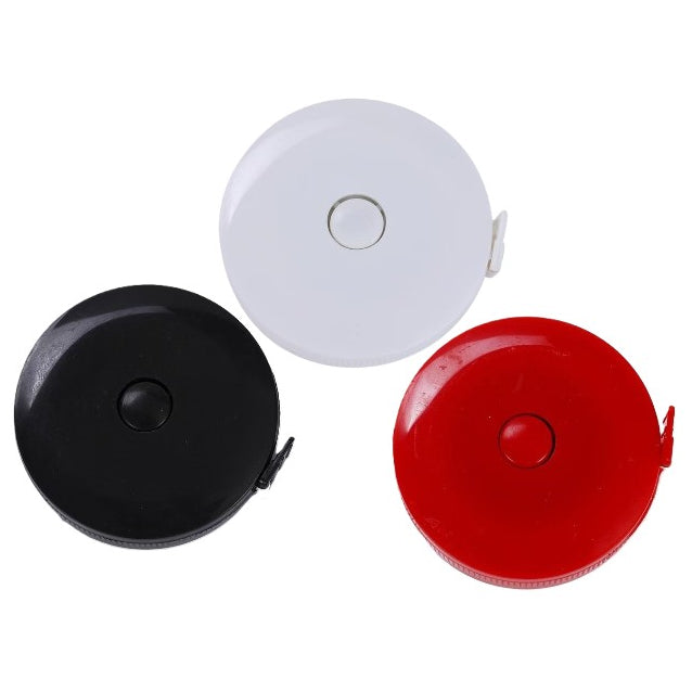 60-Inch Retractable Measuring Tape for Body, Sewing, Tailoring, and Craft Projects, Pack of 3