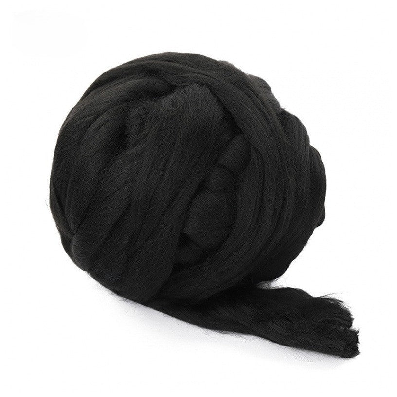 100g Wool Roving 8cm Thick Natural Fiber for Needle Felting Spinning Weaving and DIY Craft Projects