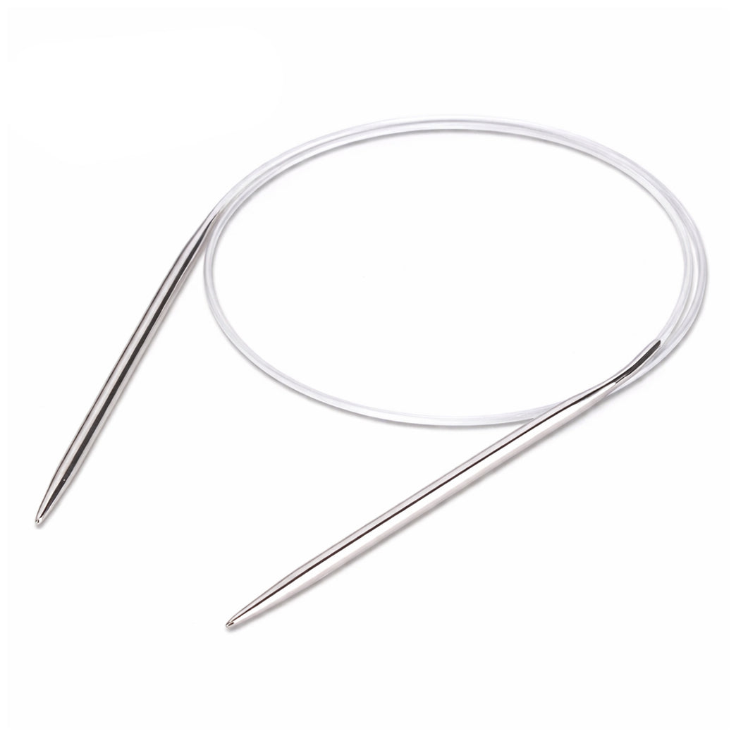 16 Inch Stainless Steel Circular Knitting Needles for Hats Sleeves Socks and Small Projects