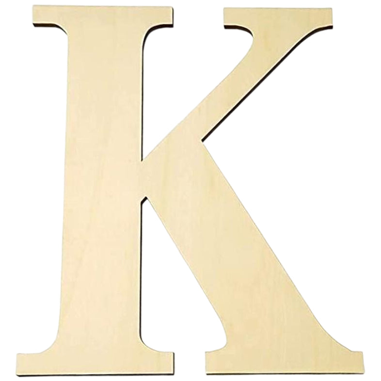 17 Inch Large Unfinished Wooden Letters and Numbers for Crafts and Home Event Decorations