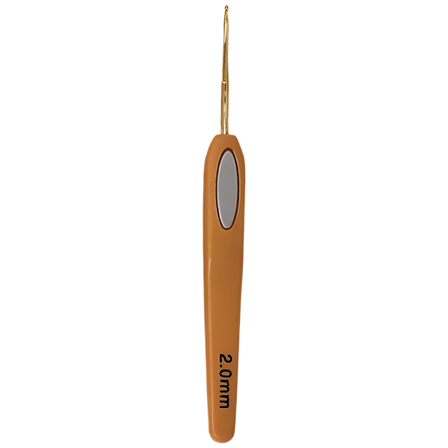 Soft Touch Steel Crochet Hooks with Ergonomic Orange Grip for Lace Crochet Thread Work and DIY Crafts