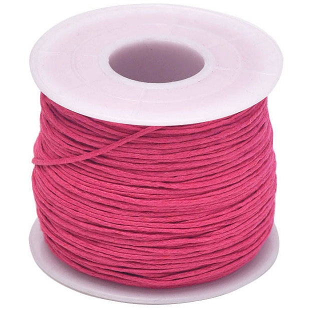 1mm 76.55 Yards Waxed Cotton Cord String for Beading, Macrame, Bracelet, and Necklace Making