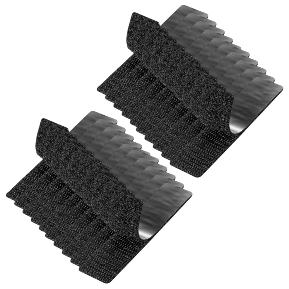 Strips with Adhesive for Fabric, No Sew Stick On for Fabric, Sticky Back for Clothes, Curtains - Heavy Duty Double Sided Hook and Loop Hem Tape Fasteners, No Sewing No Iron