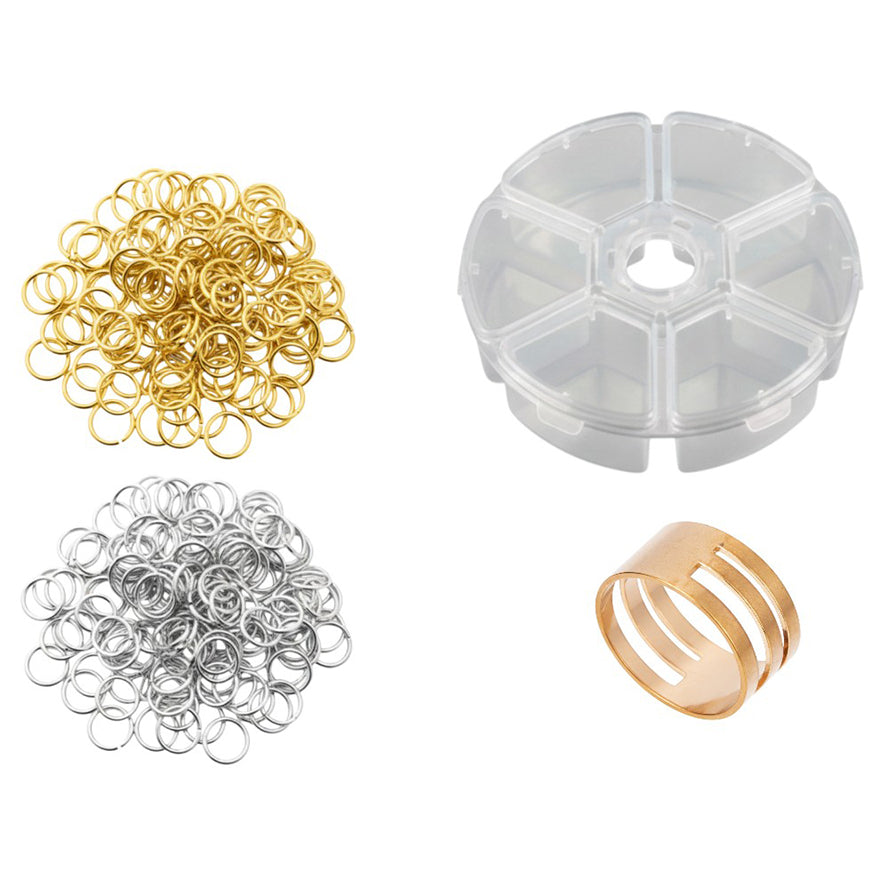Stainless Steel 18 Gauge Jump Rings Open Connector Rings for Jewelry Making, Chainmail, Keychains and DIY Crafts