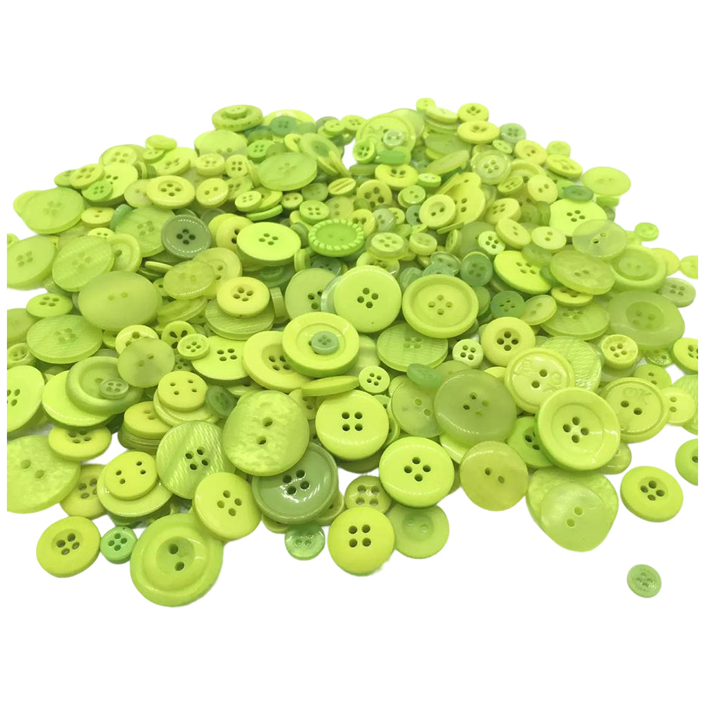 Assorted Resin Buttons Set for Sewing, Crafts, and DIY Clothes Decoration, Pack of 600