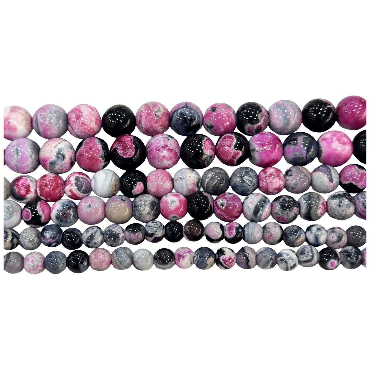 Natural Hematite Gemstone Round Beads 15 Inch Strand for Jewelry Making and Craft Design