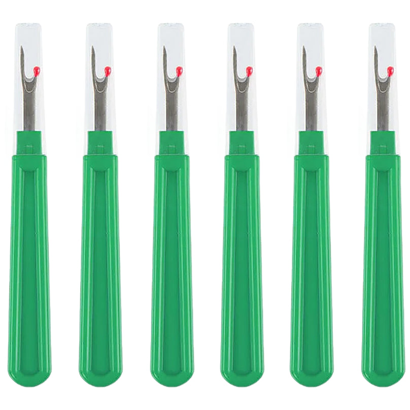 Ergonomic Seam Rippers for Sewing, Embroidery, and Thread Removal, Pack of 6