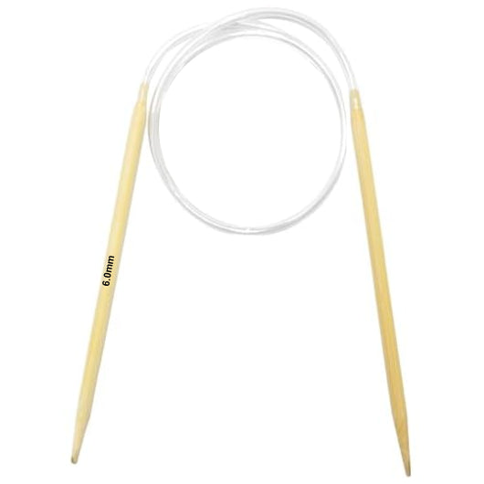 Carbonized Bamboo Circular Knitting Needles with Clear Cables, 16" Length for Smooth Knitting