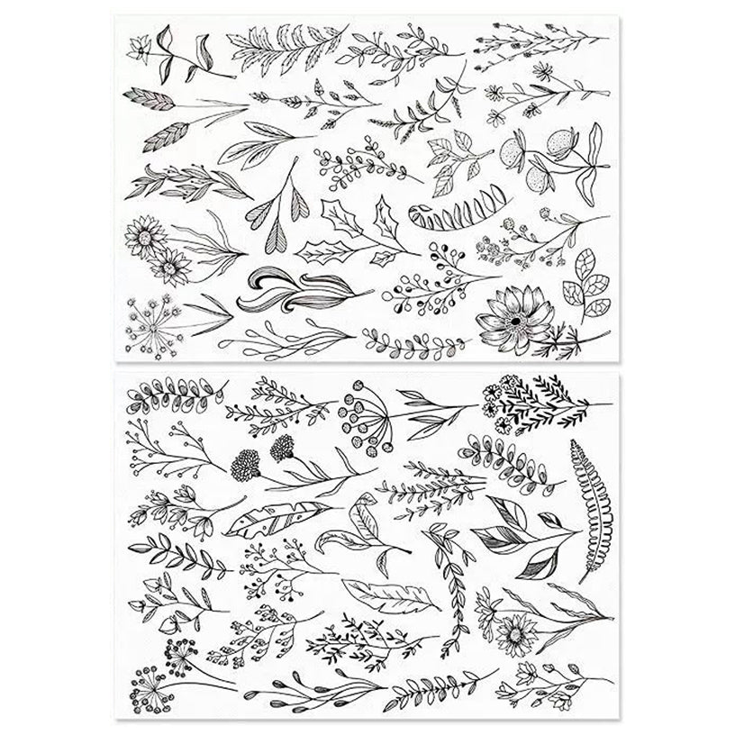 A4 Water Soluble Embroidery Stabilizer Sheets Stick and Stitch Wash Away Paper for Hand Sewing Beginners, Set of 2
